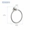 Kibi Circular Bathroom Towel Ring - Brush Nickel. KBA1406BN - alternate 5